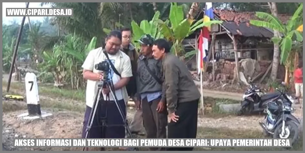 Akses Informasi dan Teknologi bagi Pemuda Desa Cipari: Upaya Pemerintah Desa