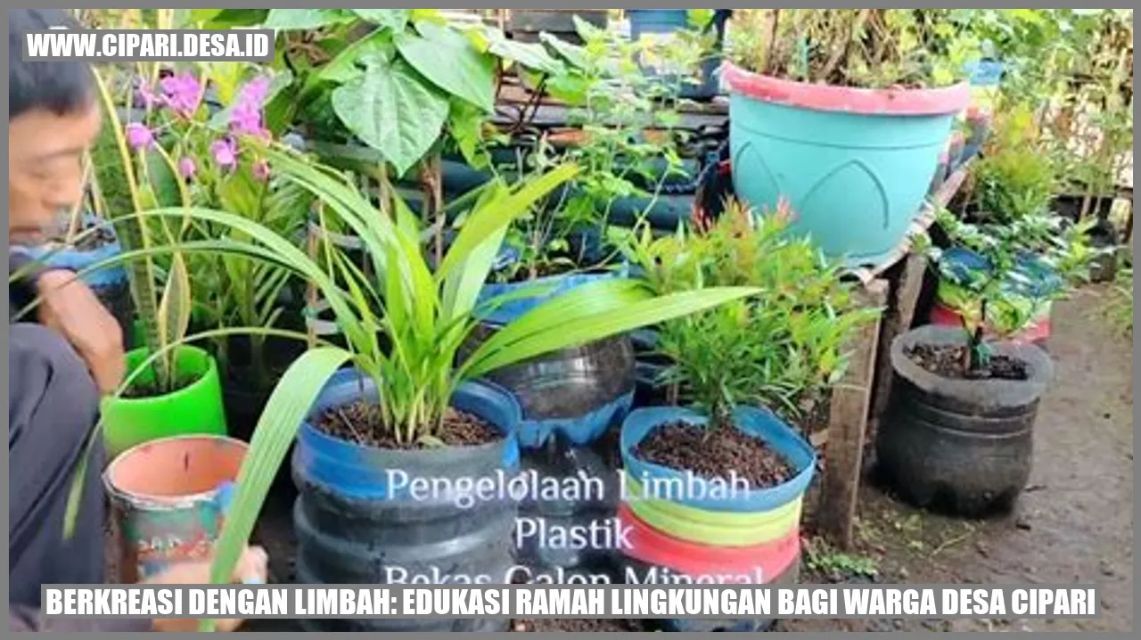 Berkreasi dengan Limbah: Edukasi Ramah Lingkungan bagi Warga Desa Cipari