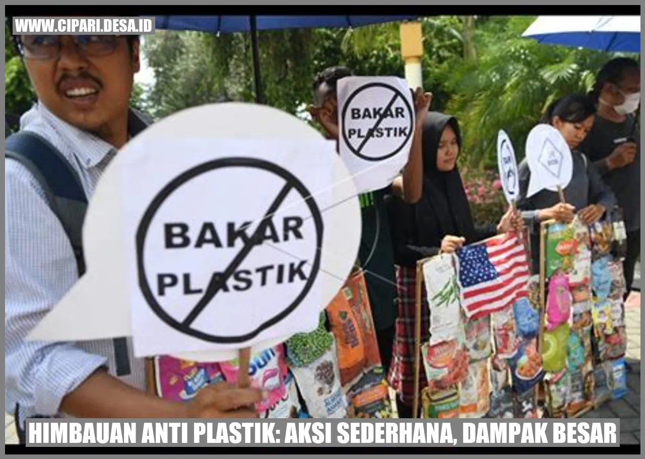 Himbauan Anti Plastik: Aksi Sederhana, Dampak Besar