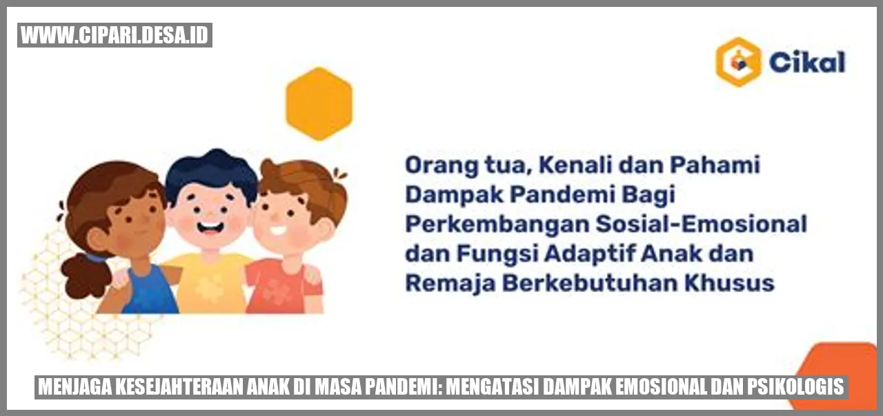 Menjaga Kesejahteraan Anak di Masa Pandemi