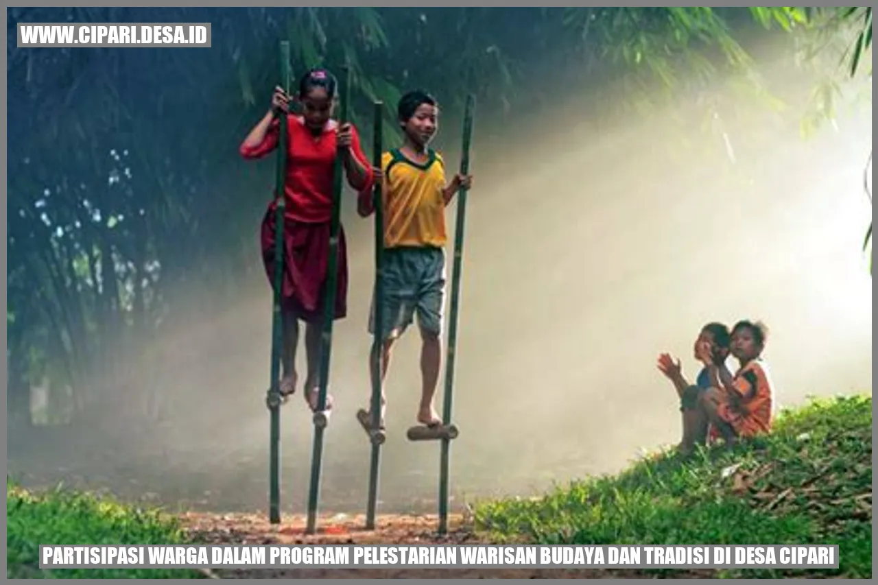 Partisipasi Warga dalam Program Pelestarian Warisan Budaya dan Tradisi di Desa Cipari