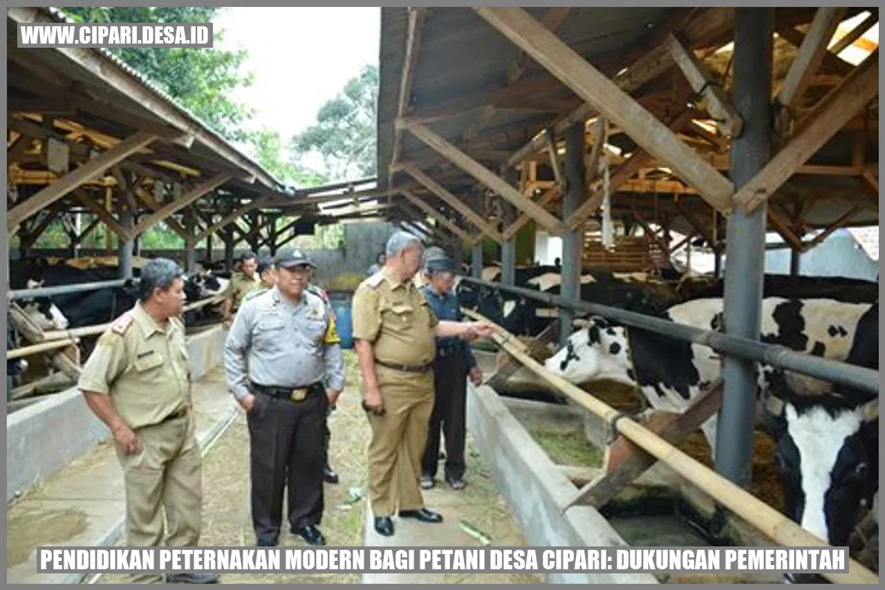 Pendidikan Peternakan Modern bagi Petani Desa Cipari: Dukungan Pemerintah