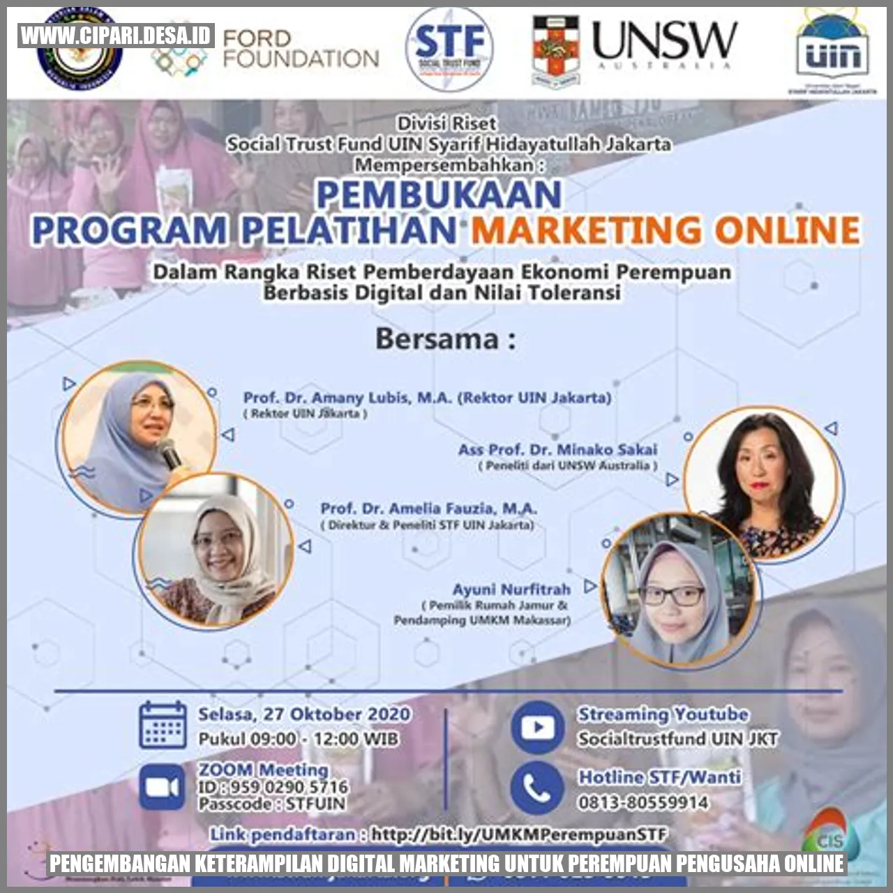 Pengembangan Keterampilan Digital Marketing untuk Perempuan Pengusaha Online