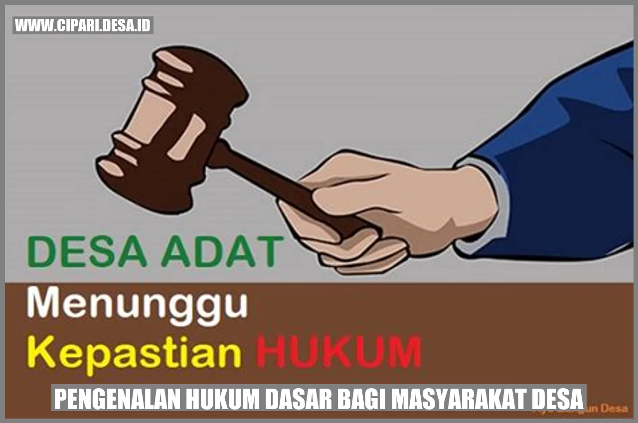 Gambar Hukum Dasar Desa