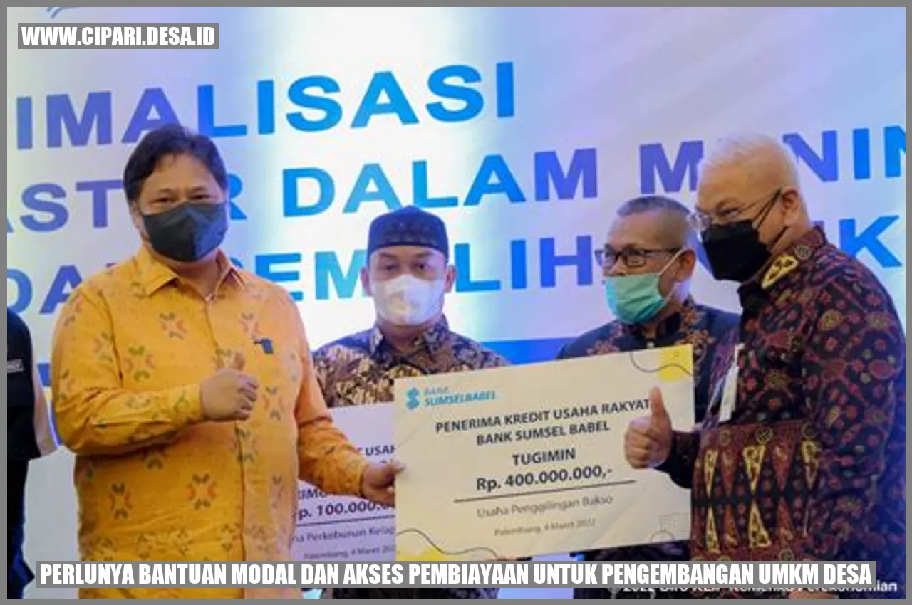 Bantuan Modal untuk UMKM Desa