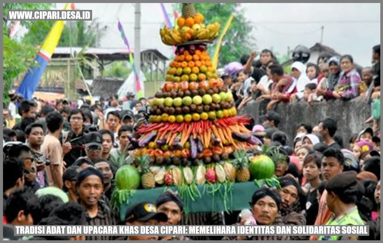 Tradisi Adat dan Upacara Khas Desa Cipari